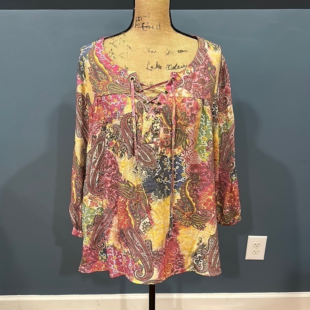 Spense long sleeve blouse size 1X women’s